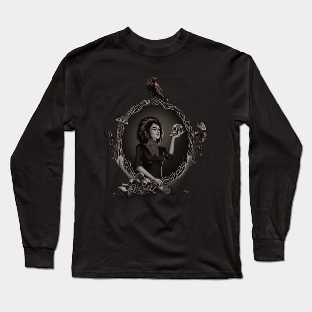 Memento Mori Long Sleeve T-Shirt by Ionfox